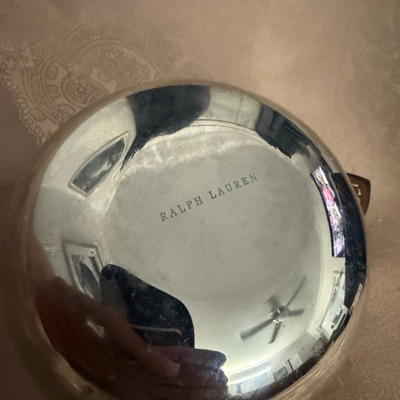 Ralph Lauren Nut Bowl silver and Tan - Picture 4 of 6